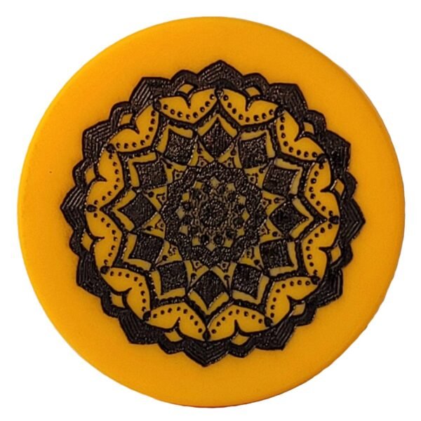 NHD Professional Carrom Striker, Tournament Grade, Premium - 701 - Yellow Colour - 2