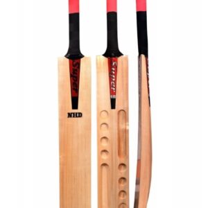 NHD Super Kashmir Willow Tennis Cricket Bat | Scoop Design | Lightweight Yet Strong | Best for Soft Tennis Ball Play