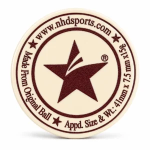 NHD professional carrom striker 602 ivory maroon, designed for smooth glide, precision shots and excellent control – front view